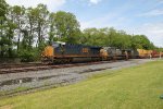 CSX 3114 leads an intermodal train through Westfield New York
